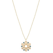 Cabaret Blue Diamond Snowflake Necklace