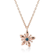 Cabaret Blue Diamond Lily Necklace