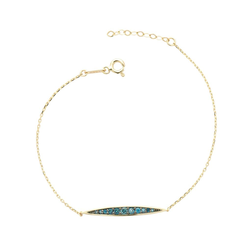 Cabaret Shutter Blue Diamond Bracelet