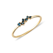 Cabaret Snow Queen Blue Diamond Ring