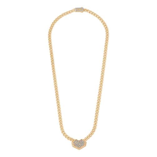 Baget Taşlı Kalp Gurmet Kolye