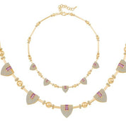 Baget Taşlı Silindir Kolye