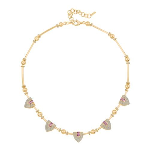 Baget Taşlı Silindir Kolye