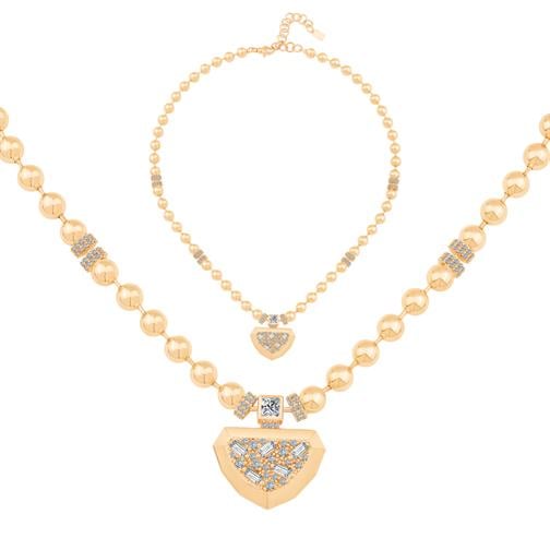 Siyah Mineli Tasarım Kolye