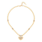 Siyah Mineli Tasarım Kolye