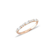 Bagetto Half Gold Ring