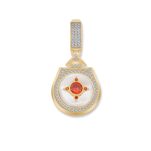 Beş Taşlı Madalyon Charm