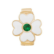 Beyaz Çiçek 9Mm Bileklik Charm