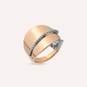 Bia 0.32 CT Pırlanta Taşlı Rose Altın Yüzük