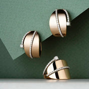 Bia 0.32 CT Pırlanta Taşlı Rose Altın Yüzük