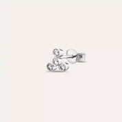 Dots Four Pırlanta Taşlı Mini Tek Küpe