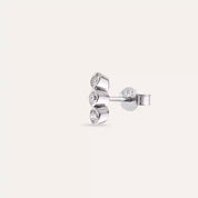 Bliss Three Pırlanta Taşlı Mini Tek Küpe