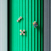 Dots Three Pırlanta Taşlı Rose Altın Mini Tek Küpe