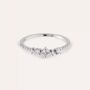 Bloom Pırlanta Taşlı Beyaz Altın Yüzük