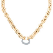 Burgu Zincirli U Form Kolye