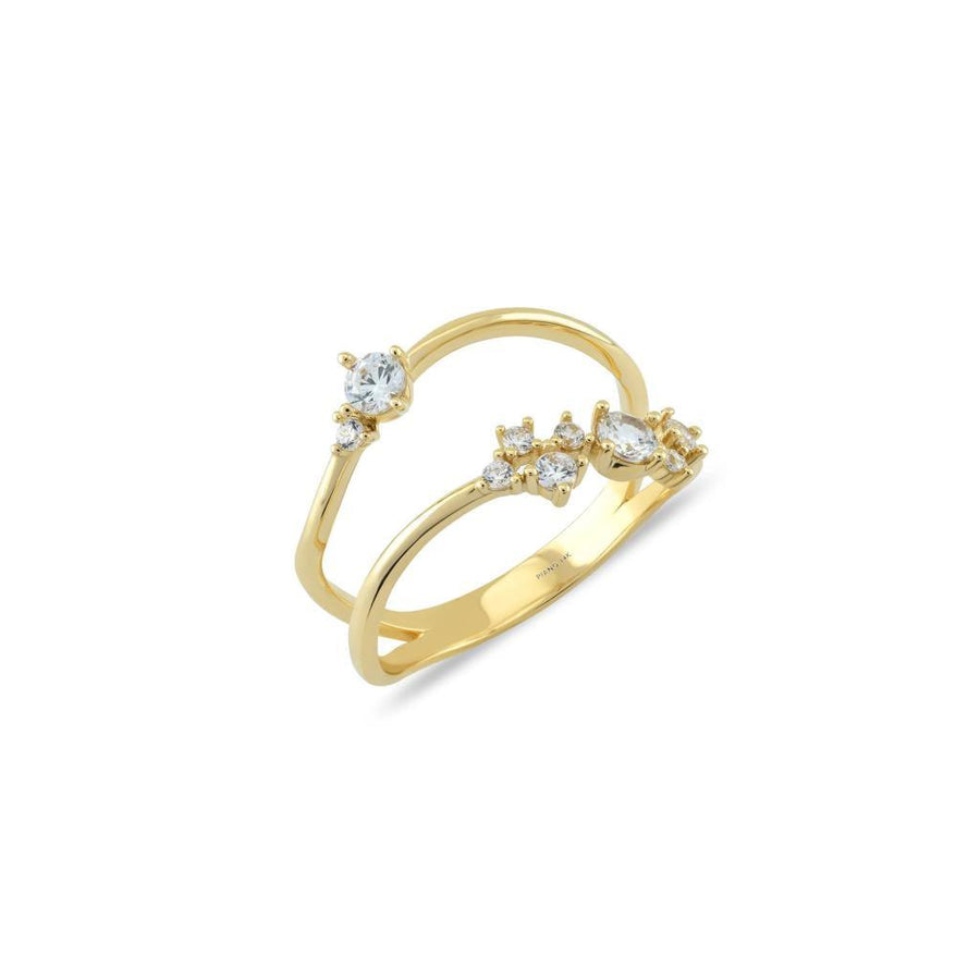 Cabaret Asymmetric Queen Gold Ring