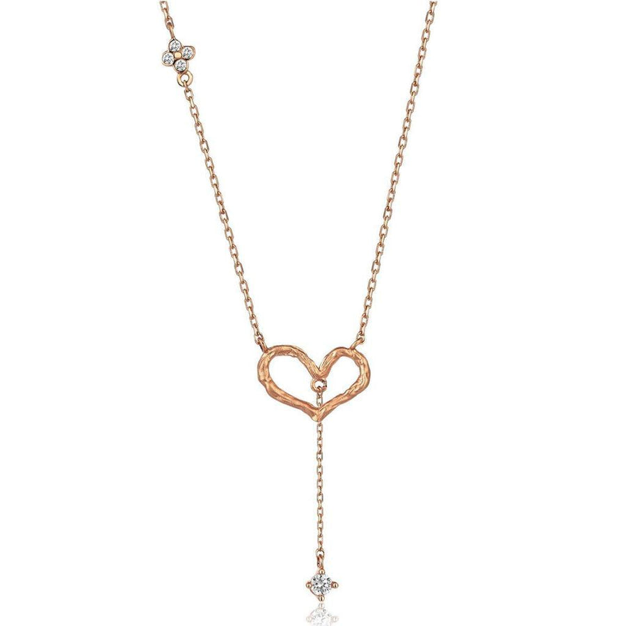 Cabaret Heart Gold Necklace