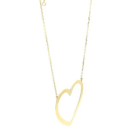 Cabaret Heart Ring Gold Necklace