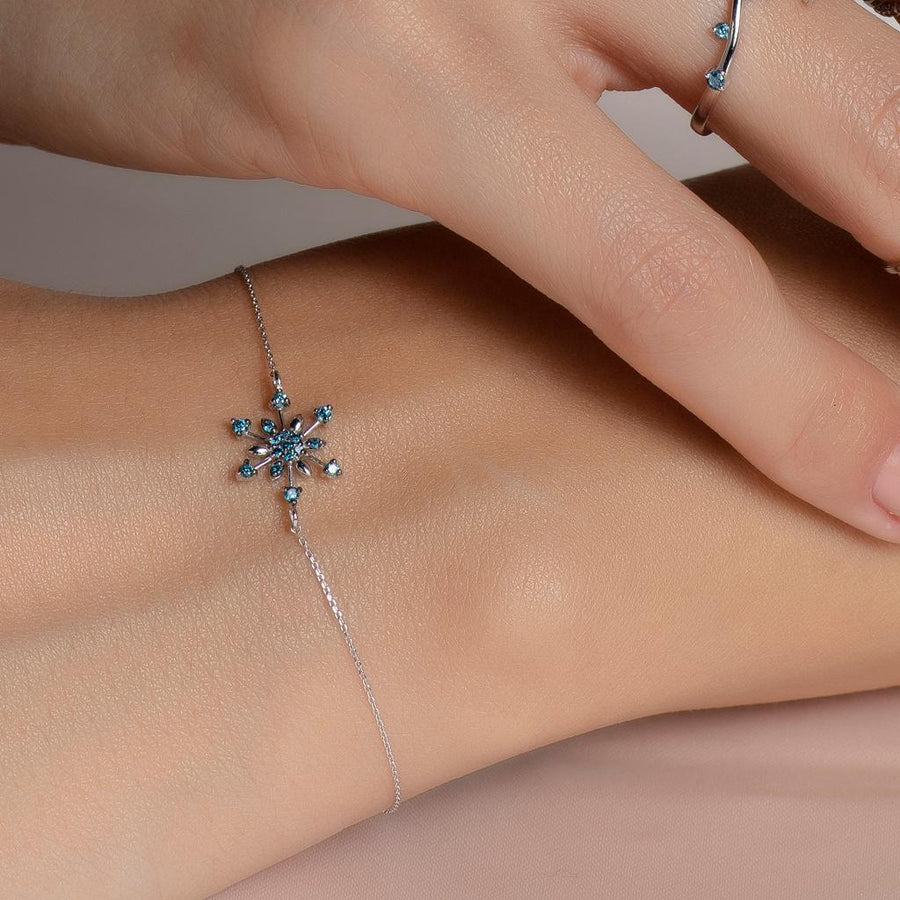Cabaret Lily Blue Diamond Bracelet