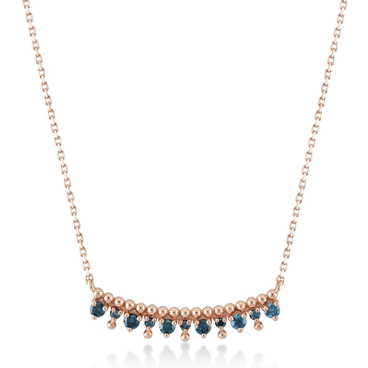 Azzuro Luna Blue Diamond Necklace