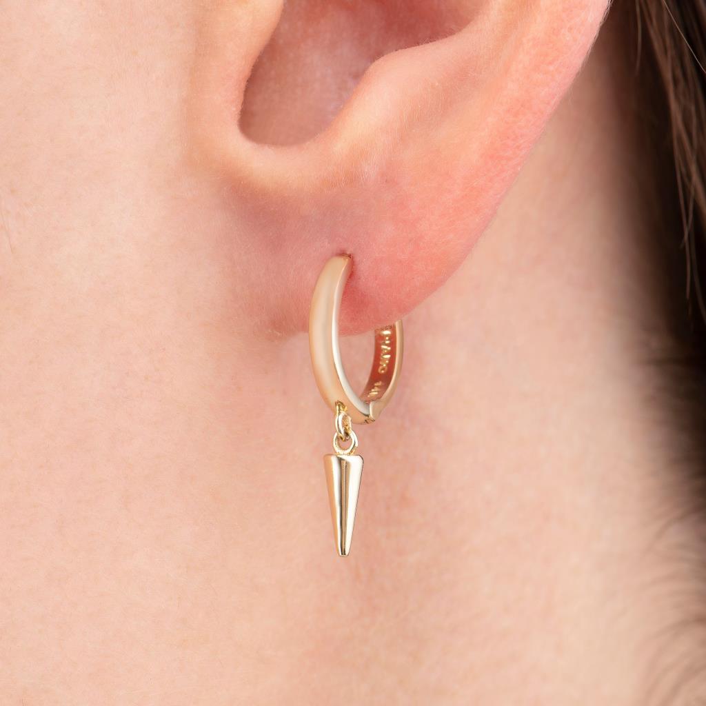 Cabaret Mini Spike Gold Earrings