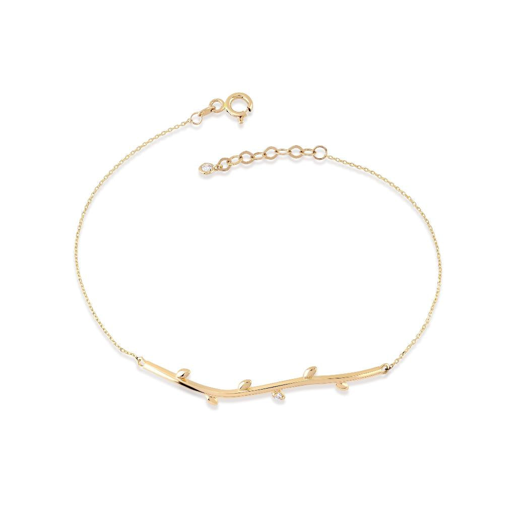 Cabaret Stone Branch Gold Bracelet