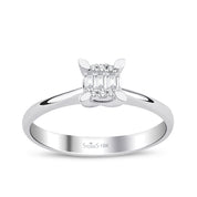 0.11 ct. Pırlanta Baget Yüzük