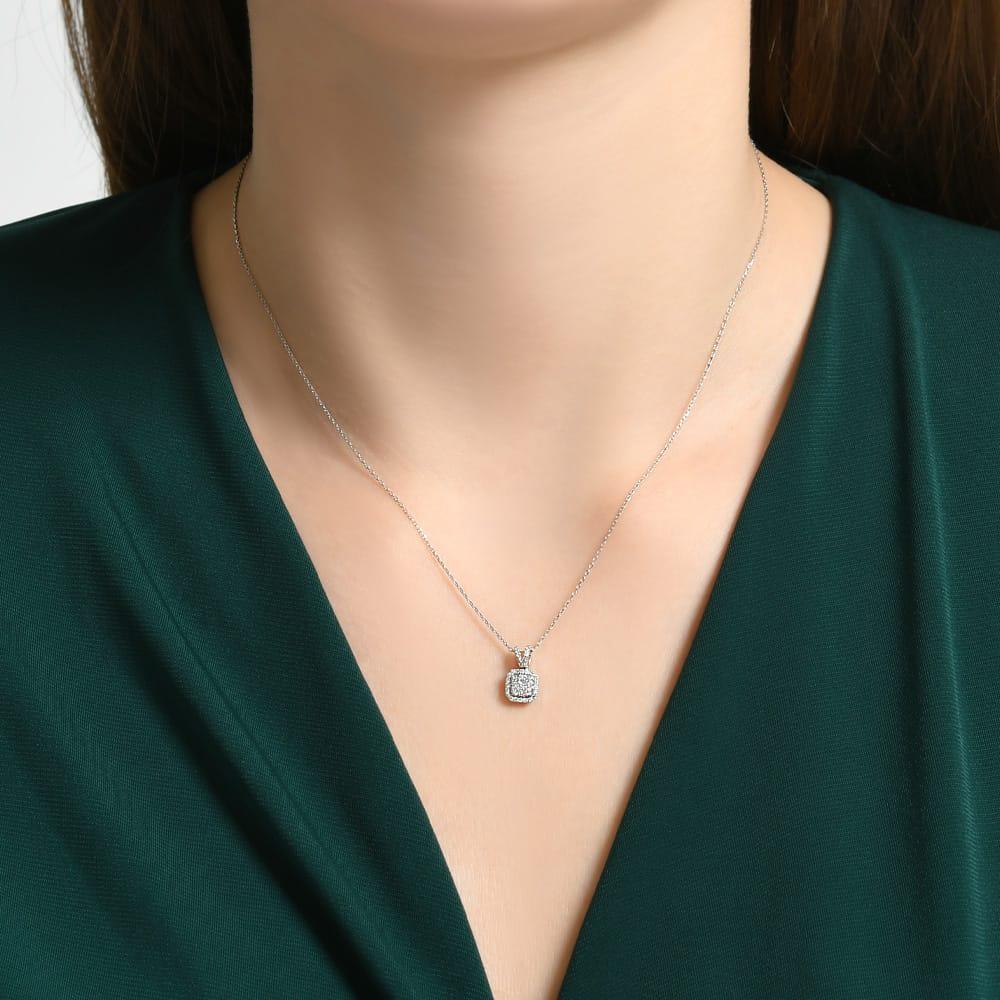 0.24 ct. Pırlanta Laranj Kolye - Tufanlar Kuyumculuk