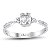 0.26 ct. Pırlanta Baget Yüzük