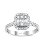 0.54 ct. Pırlanta Baget Yüzük