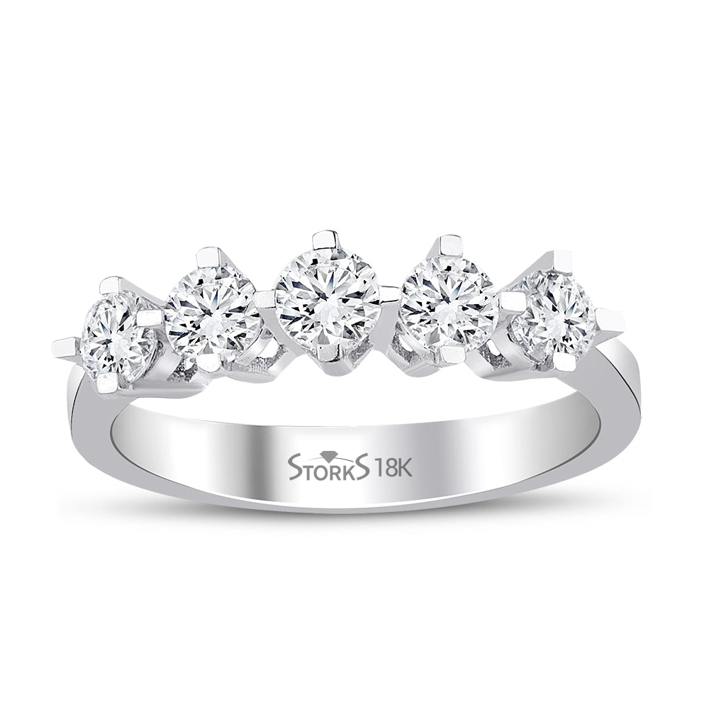 0.90 ct. Pırlanta Beştaş Yüzük