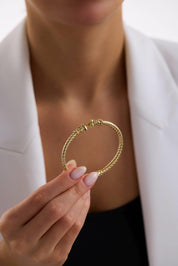 Cetaş Altın Twist Kelepçe