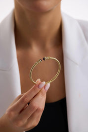 Cetaş Altın Twist Kelepçe