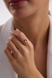 Cetaş Lotus Altın Yüzük