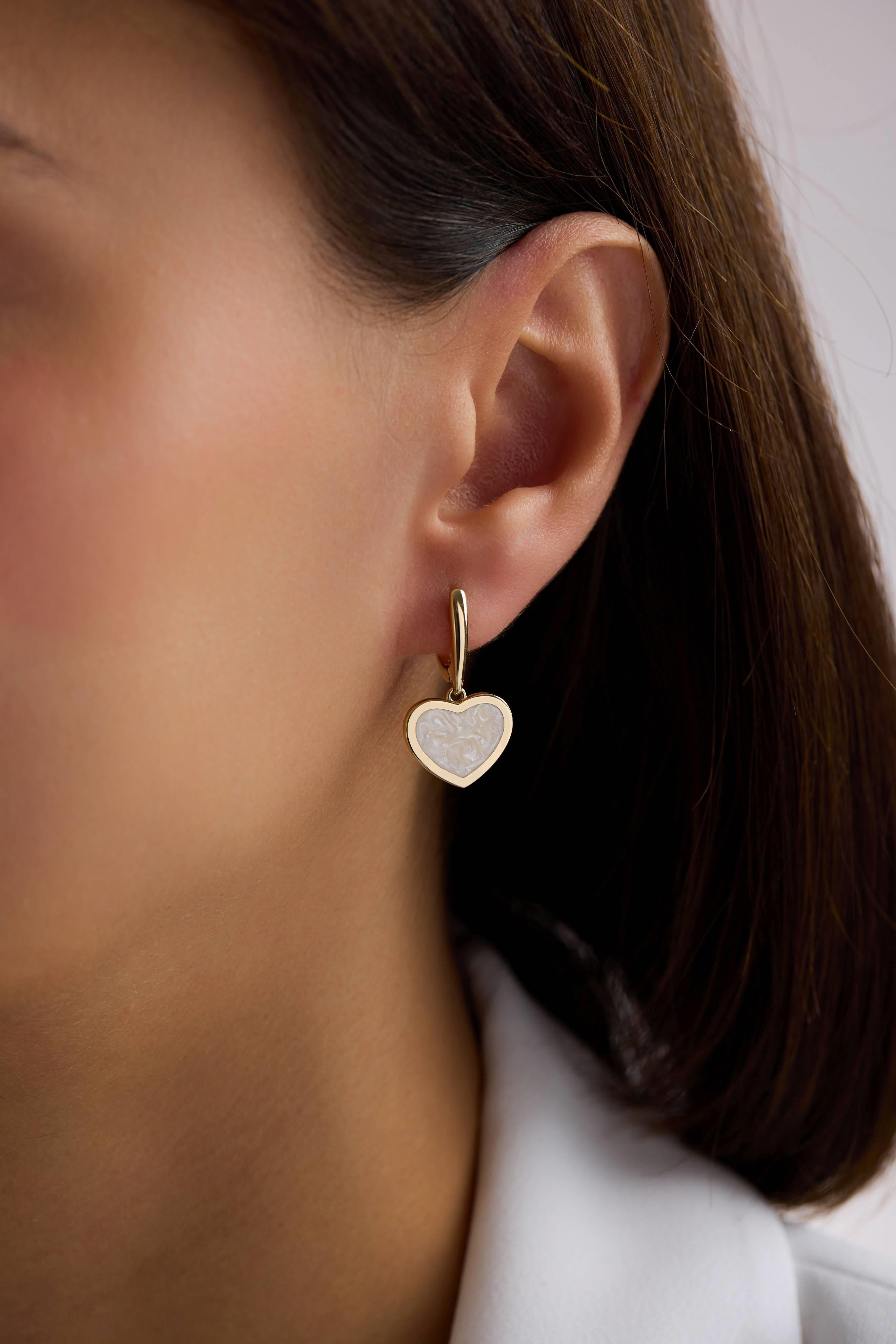 Cetaş Sedef Altın Küpe