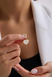 Cetaş Sedef Altın Küpe