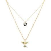 Çift Zincir Anka Kuşu Kolye