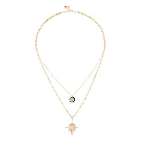 Çift Zincir Kuzey Yıldızı Kolye