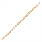 Çift Zincir Tasarım Bileklik