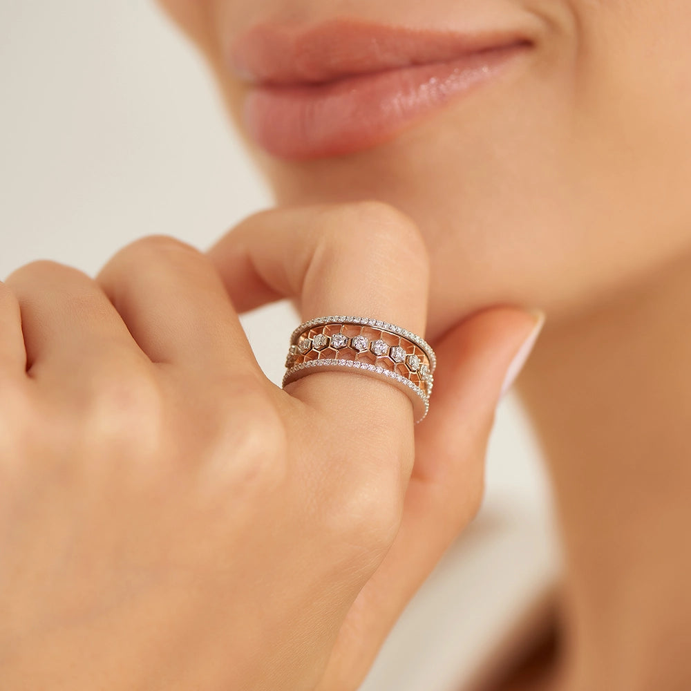 Comb 0.82 CT Pırlanta Taşlı Tamtur Yüzük