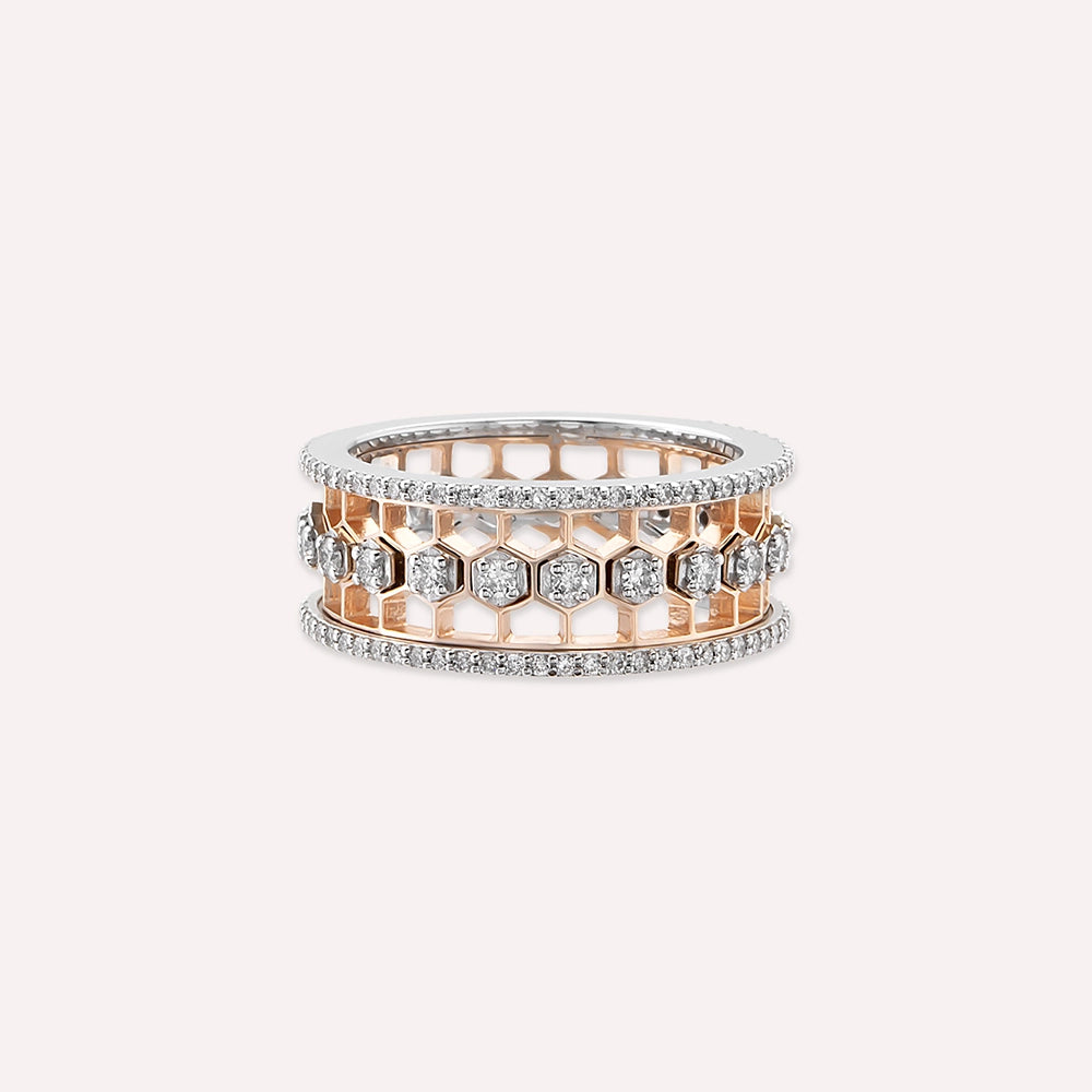 Comb 0.82 CT Pırlanta Taşlı Tamtur Yüzük