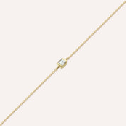 Connell 0.14 CT Baget Kesim Pırlanta Taşlı Sarı Altın Bileklik