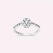 Coronet 0.60 CT Pırlanta Taşlı Beyaz Altın Yüzük
