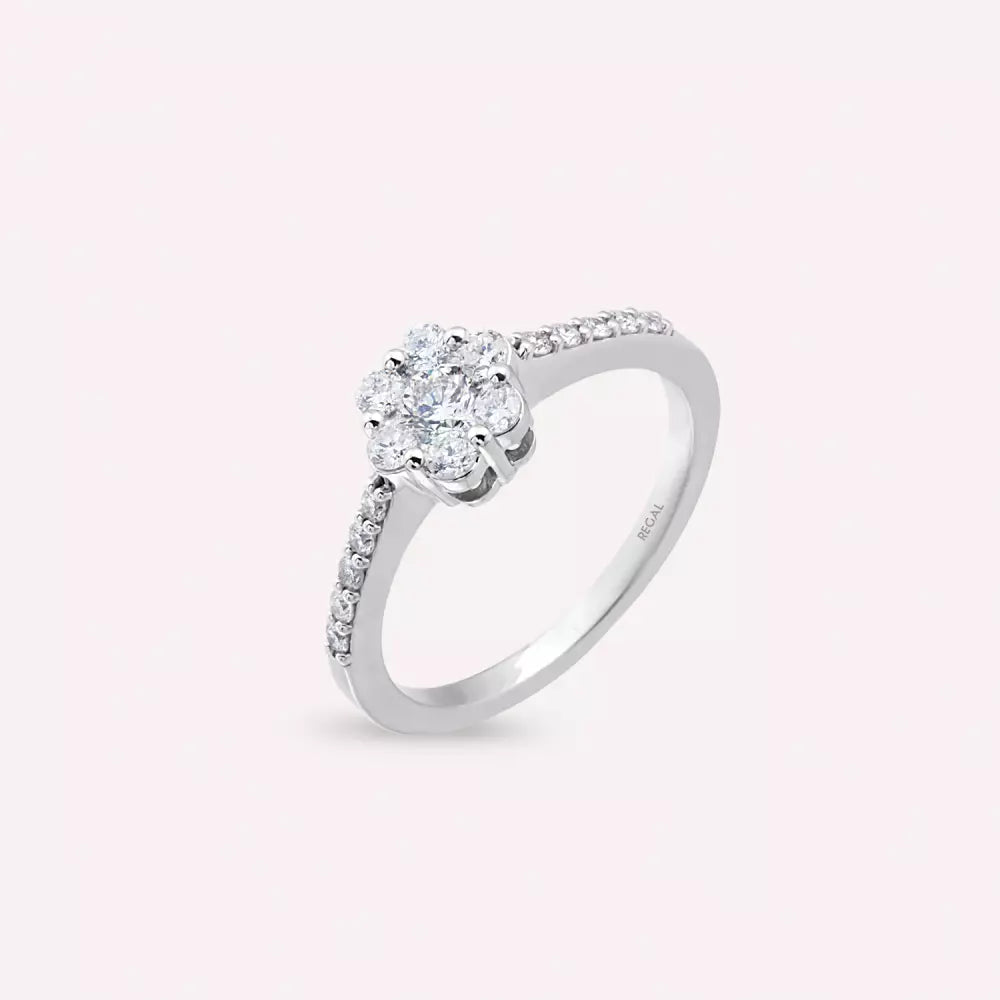 Coronet 0.60 CT Pırlanta Taşlı Beyaz Altın Yüzük
