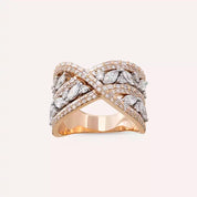 Cosmic 2.04 CT Baget ve Markiz Kesim Pırlanta Taşlı Yüzük