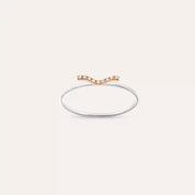 Crimp 0.03 CT Pırlanta Taşlı Beyaz Altın Yüzük