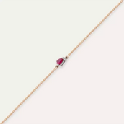 Damla Kesim Yakut Taşlı Rose Altın Bileklik