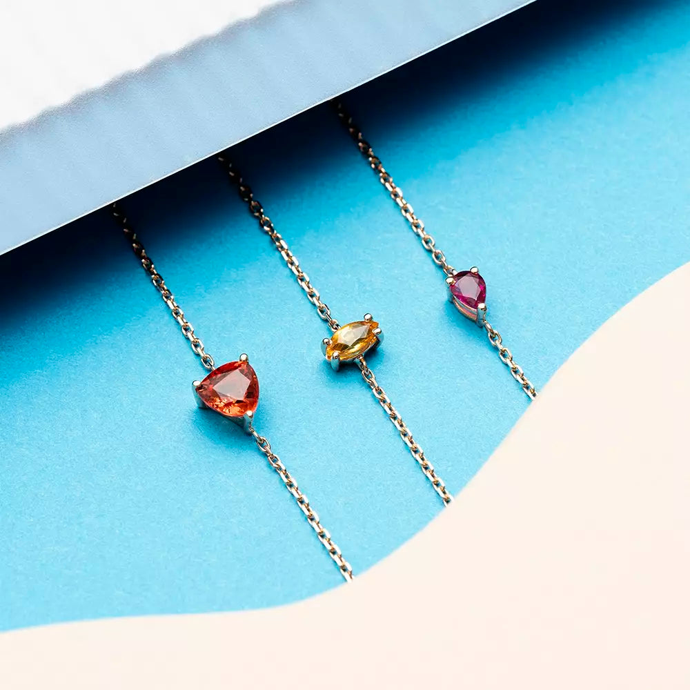 Damla Kesim Yakut Taşlı Rose Altın Bileklik