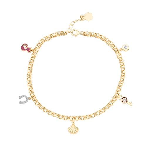 Deniz Kabuğu Şans Altın Halhal