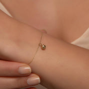 Diagonal Estetik Top Altın Charm